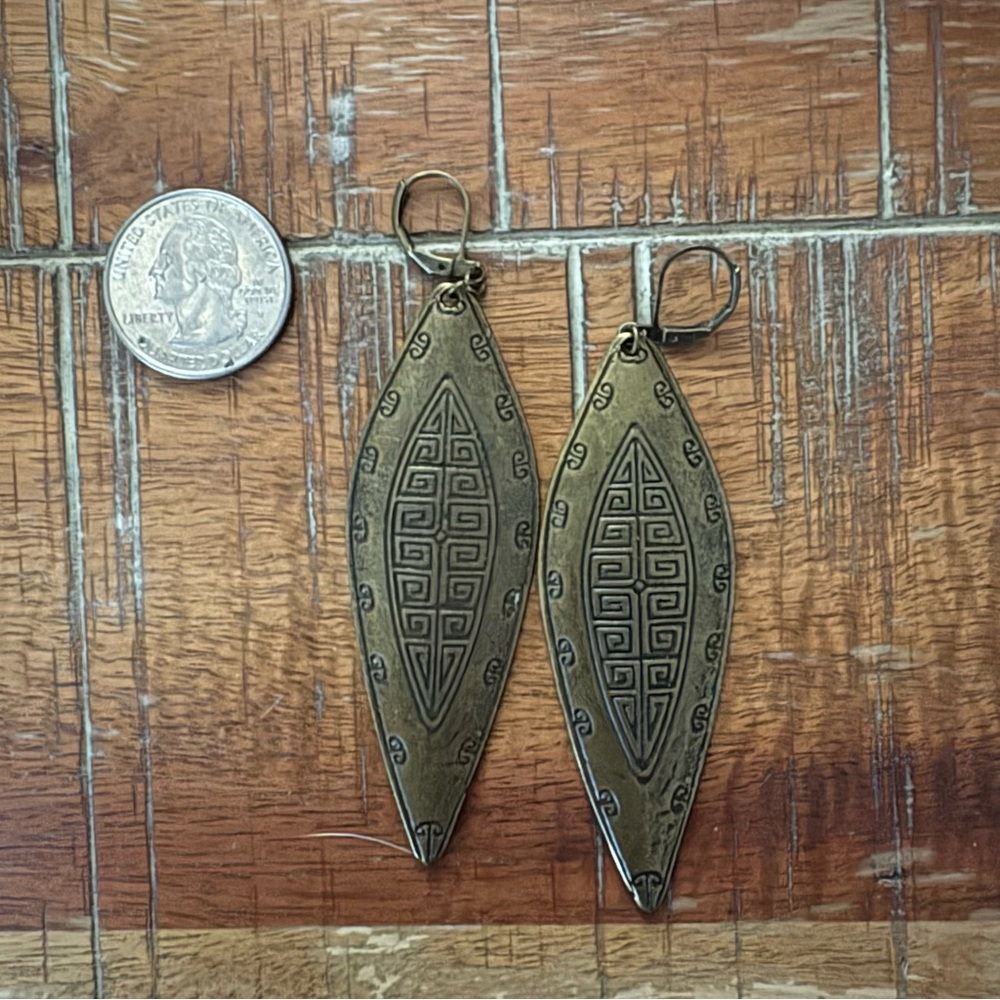 cool brass earrings